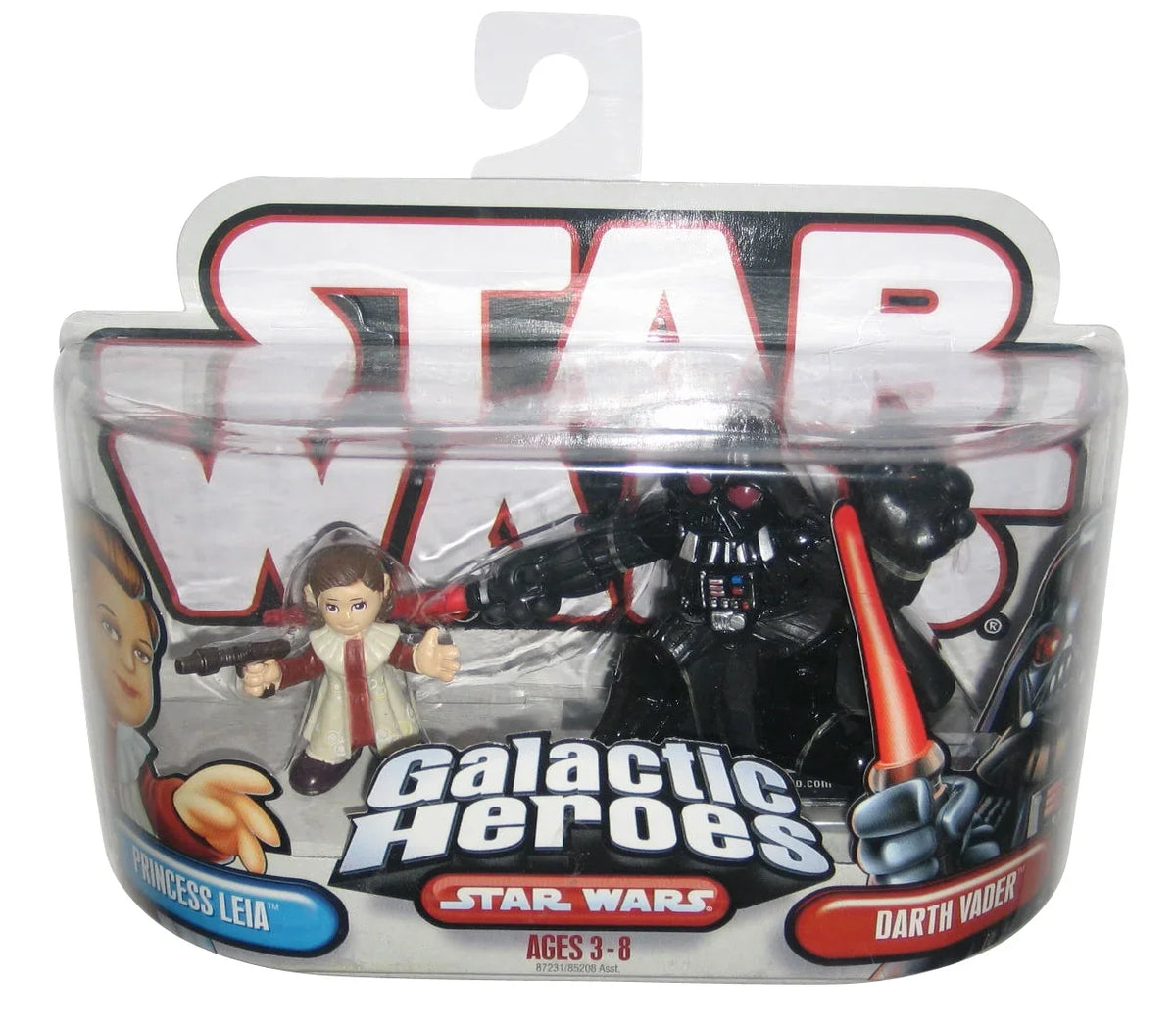 Sizetar Wars Galactic Heroes Princess Leia & Darth Vader Hasbro Figure Sizeet