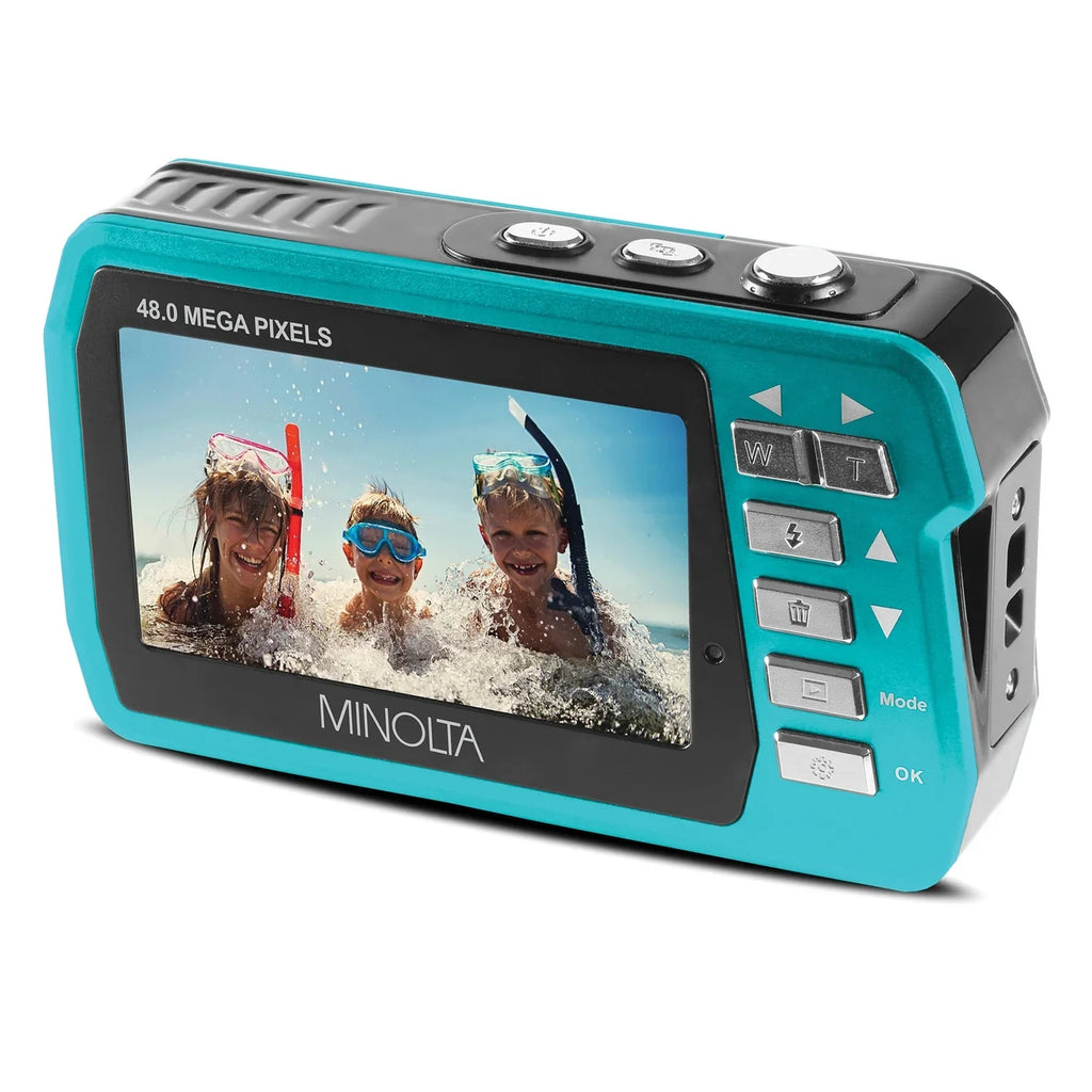 Minolta MN40WP-BL 48.0-Megapixel Waterproof Digital Camera (Blue)