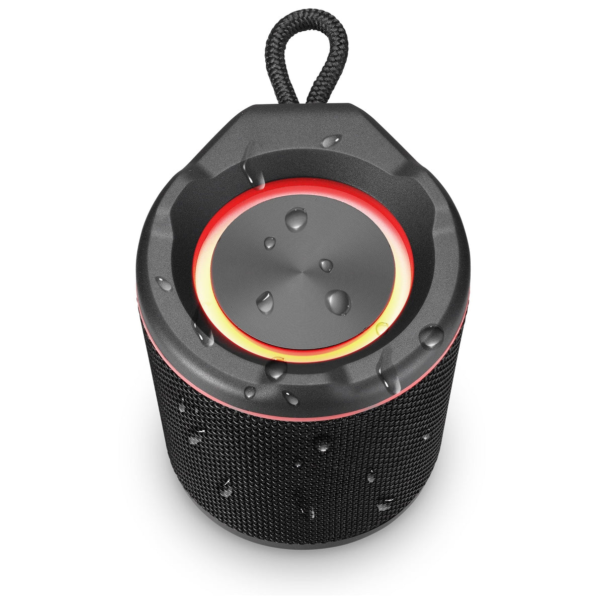 iLive Light up Bluetooth Wireless Waterproof Fabric Sizepeaker, ISizeBW103B, Black