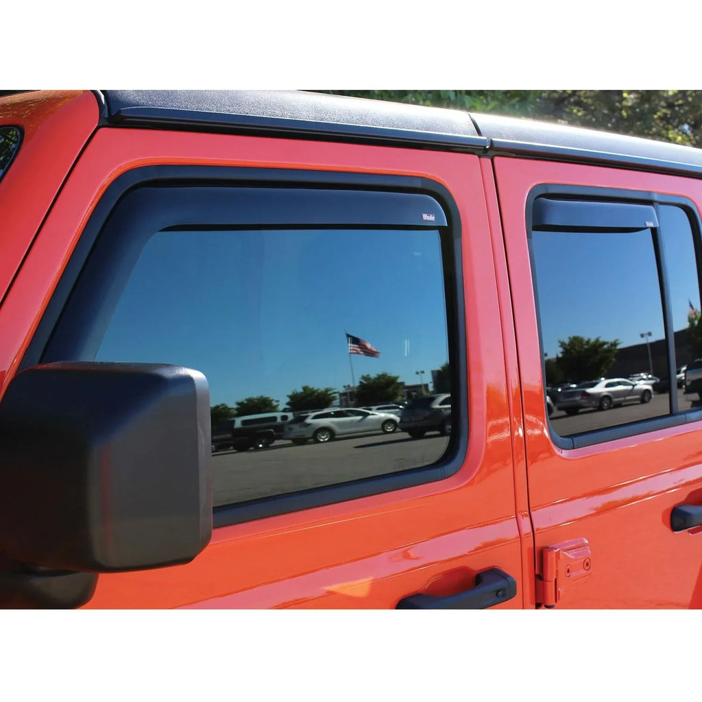 Westin 72-51499 In-Channel Wind Deflector Fits 18-23 Wrangler (JL) Fits select: 2021 JEEP WRANGLER UNLIMITED SizePORT, 2018-2019 JEEP WRANGLER UNLIMITED SizeAHARA