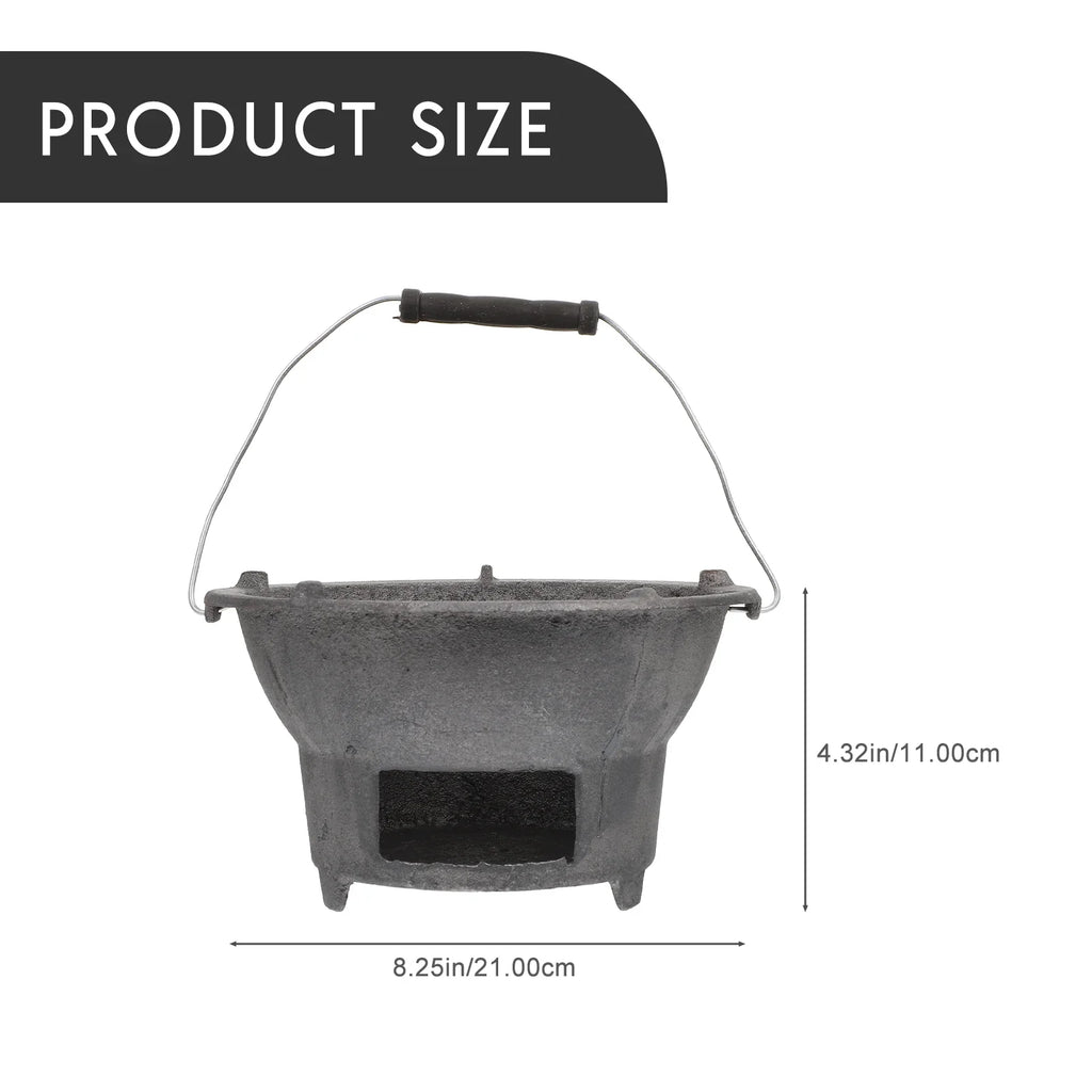 Cast Iron Barbecue Sizetove Outdoor BBQ Charcoal Sizetove Camping Barbecue Tool