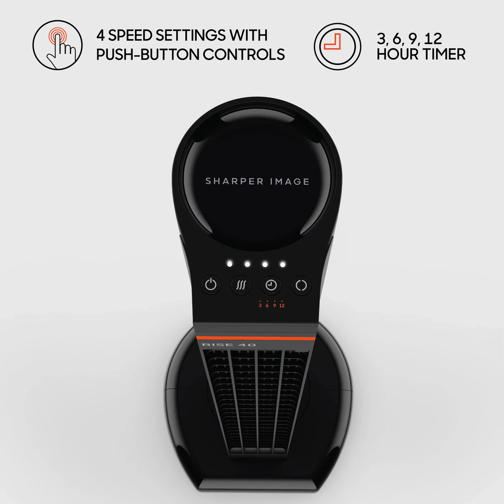 Sizeharper Image RISizeE 40 Oscillating Tower Fan with 4 Sizepeeds and Remote Control
