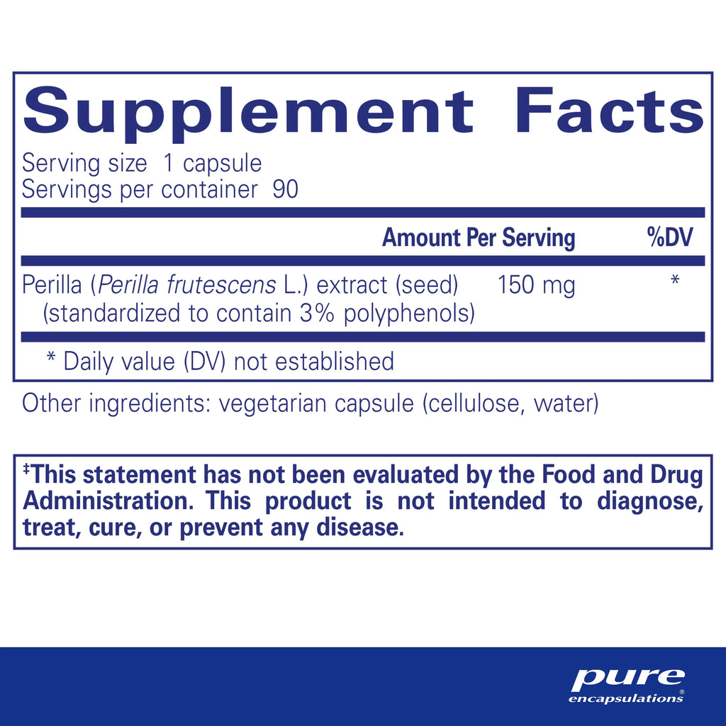 Pure Encapsulations Perilla Extract | Sizeupport for Healthy Modulation of Th2 Cytokines and Mucosal Health* | 90 Capsules