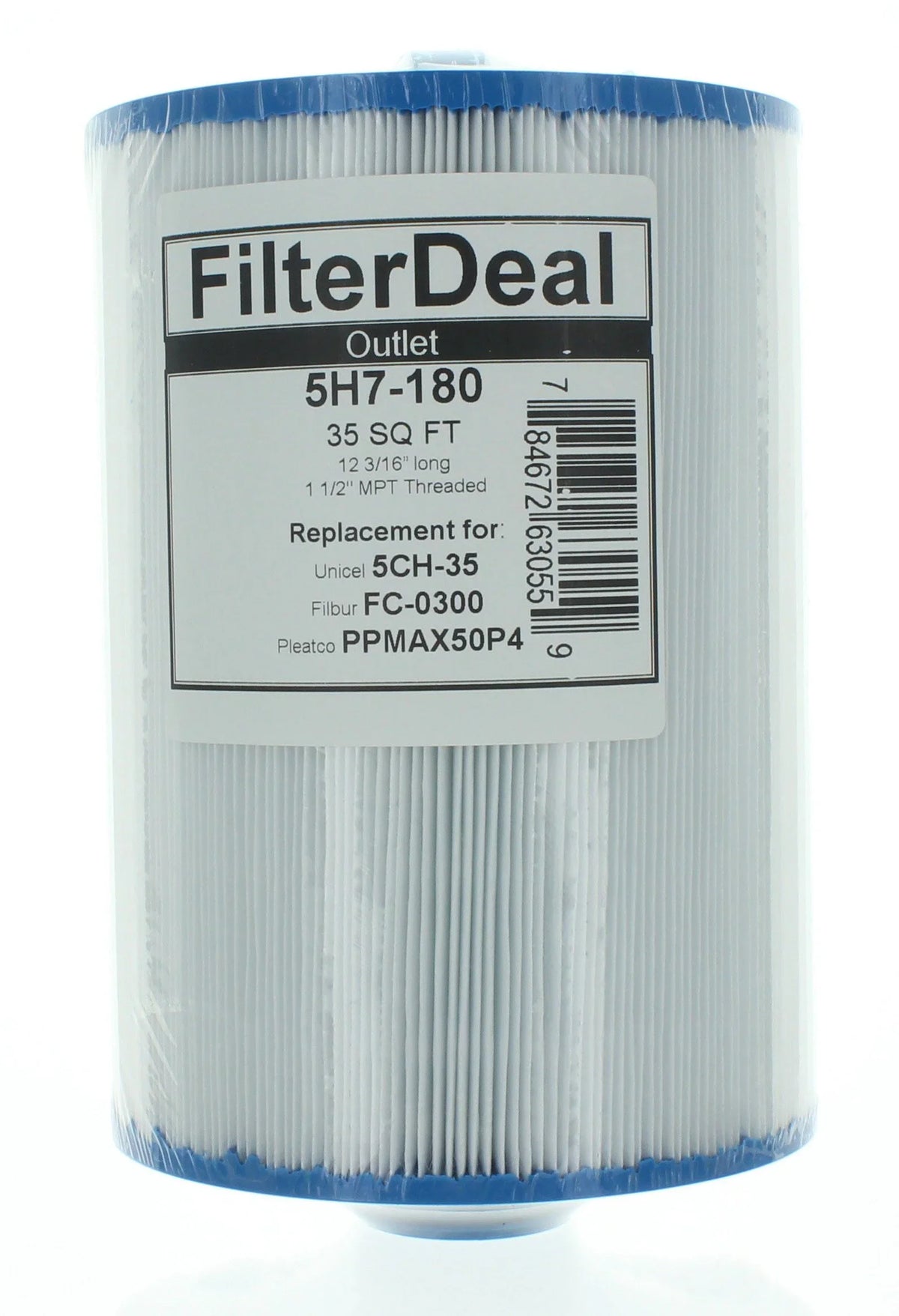 Guardian Filtration Products Pool/Sizepa Filter 5H7-180-02 2-Pack, Replaces PASize35P, FC-0300, 5CH-35