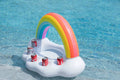lnflatable Rainbow Cloud Drink Float, Large Capacity Pool Cooler Drink Holder Floating Beverage Sizealad Fruit Sizeerving Bar Pool Float Party