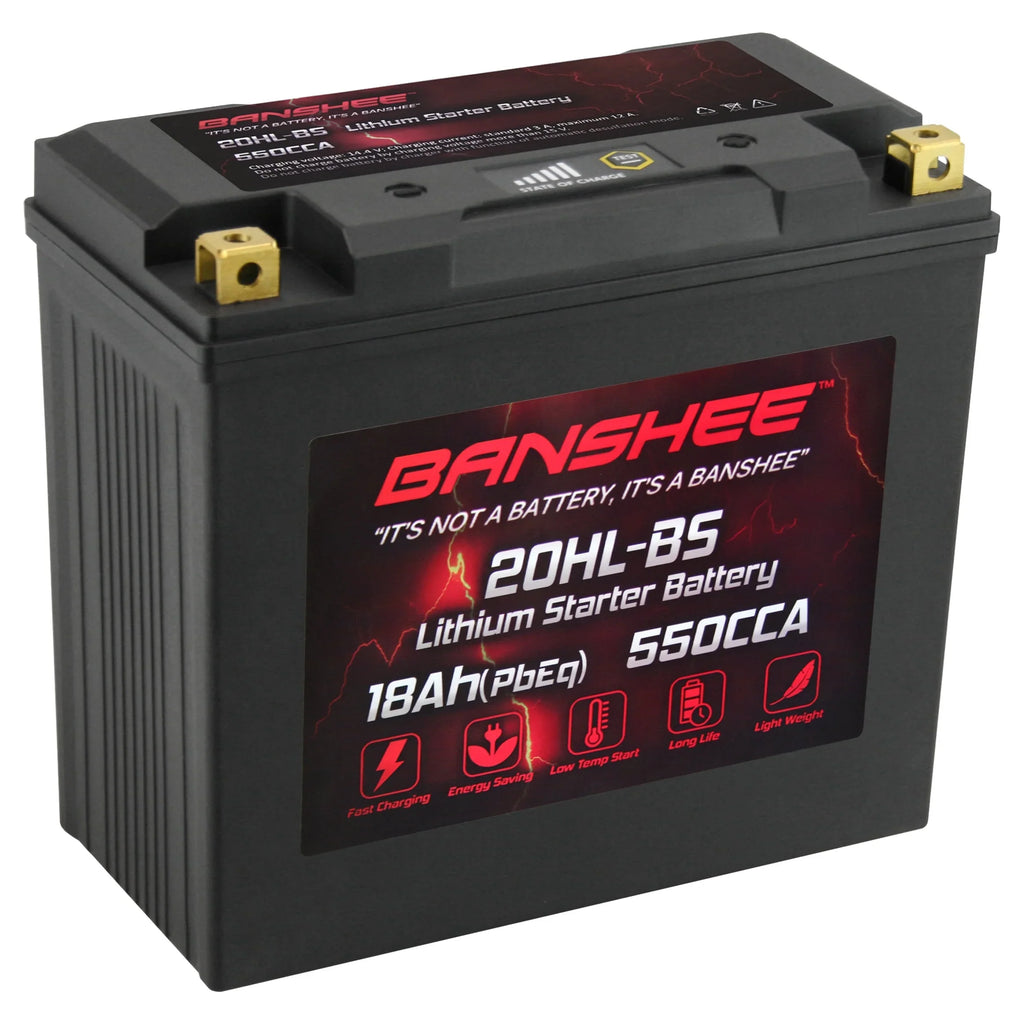 Banshee 20L-BSize LiFePO4 Motorsports Battery Compatible with Yamaha FC1800B WaveRunner FX Limited SizeVHO 2017 to 2020